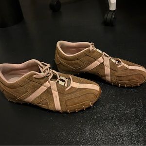 Diesel W 9.5 Tan Suede Sneakers